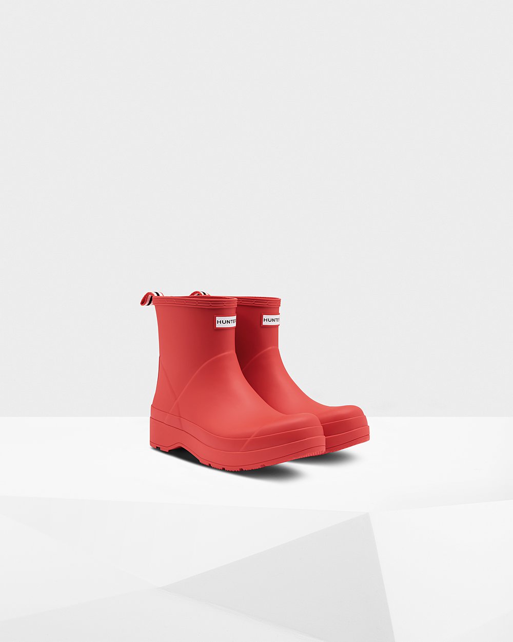 Hunter Original Short Rain Play Boots - Sale Mens Red - JGUROI365